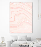 Blush Marble by Rebecca Allen on GIANT ART - pink mixed media