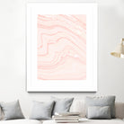 Blush Marble by Rebecca Allen on GIANT ART - pink mixed media