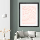 Blush Marble by Rebecca Allen on GIANT ART - pink mixed media