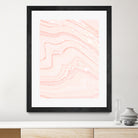 Blush Marble by Rebecca Allen on GIANT ART - pink mixed media