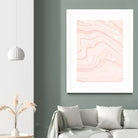 Blush Marble by Rebecca Allen on GIANT ART - pink mixed media