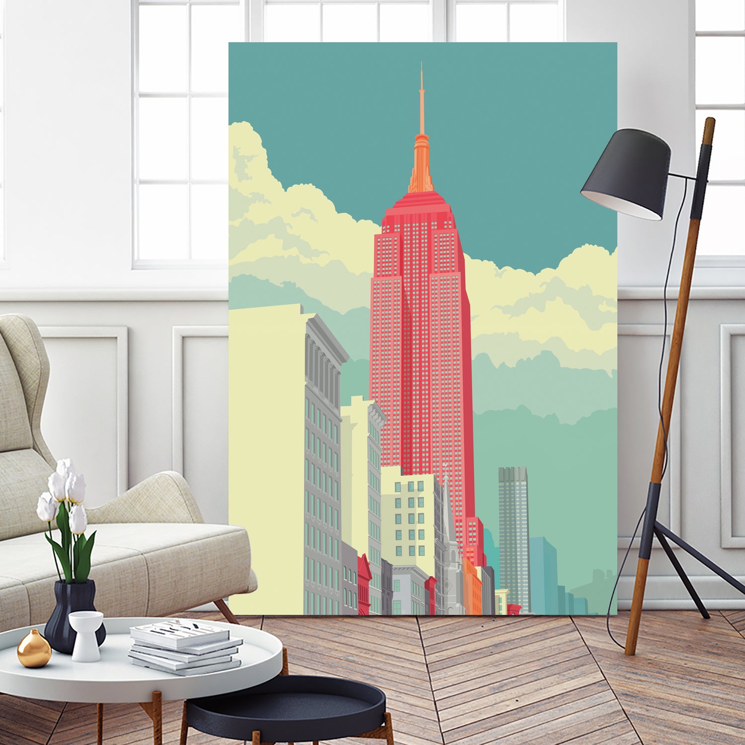 5th Avenue by Remko Heemskerk on GIANT ART - vector illustration