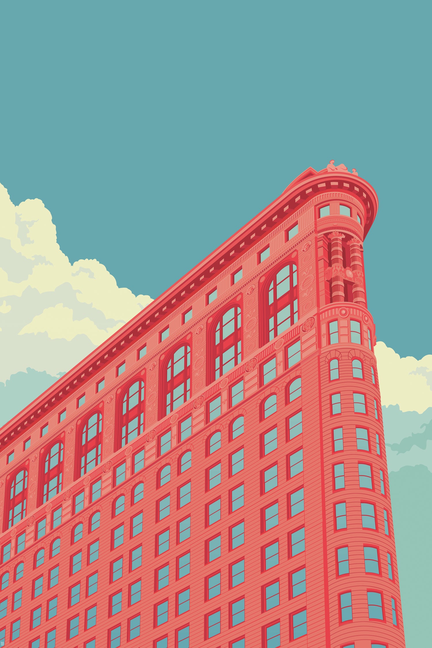 Flatiron Building 2 by Remko Heemskerk on GIANT ART - vector illustration