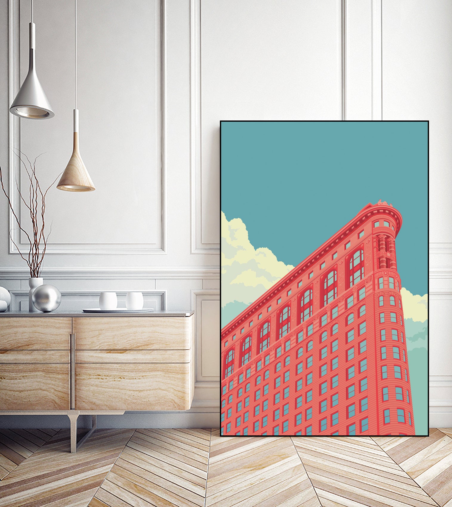 Flatiron Building 2 by Remko Heemskerk on GIANT ART - vector illustration