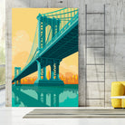 Manhattan Bridge by Remko Heemskerk on GIANT ART - vector illustration