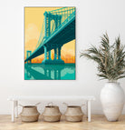 Manhattan Bridge by Remko Heemskerk on GIANT ART - vector illustration