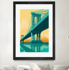 Manhattan Bridge by Remko Heemskerk on GIANT ART - vector illustration