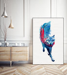 Lupus lupus by Robert Farkas on GIANT ART - blue digital painting