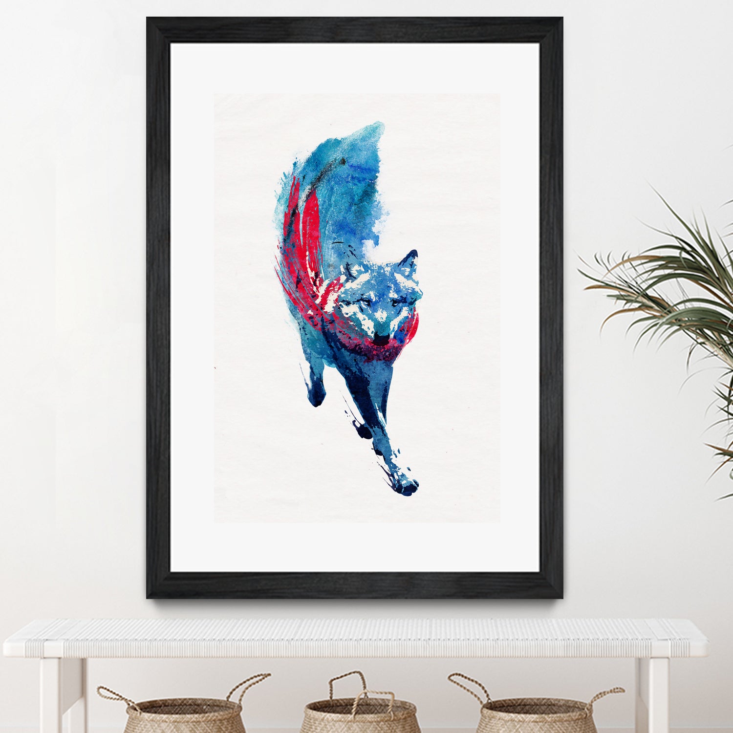 Lupus lupus by Robert Farkas on GIANT ART - blue digital painting