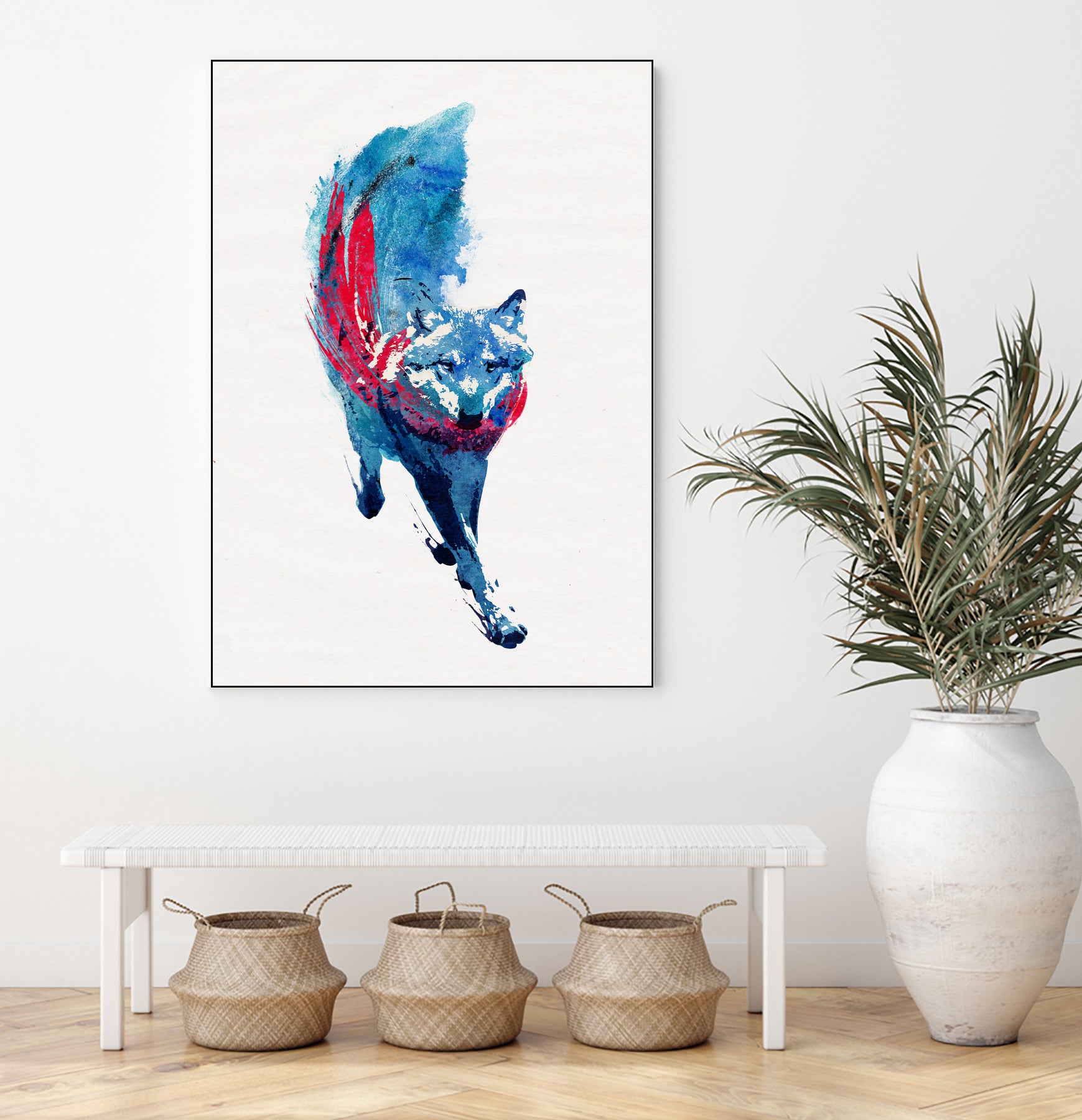 Lupus lupus by Robert Farkas on GIANT ART - blue digital painting