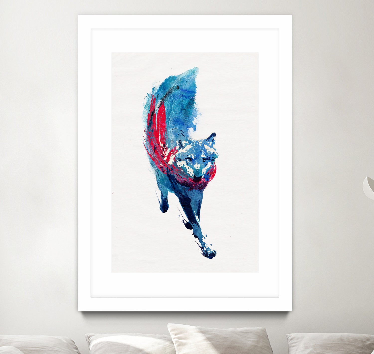 Lupus lupus by Robert Farkas on GIANT ART - blue digital painting