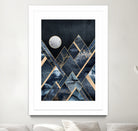 Stormy Mountains by Elisabeth Fredriksson on GIANT ART - blue mixed media