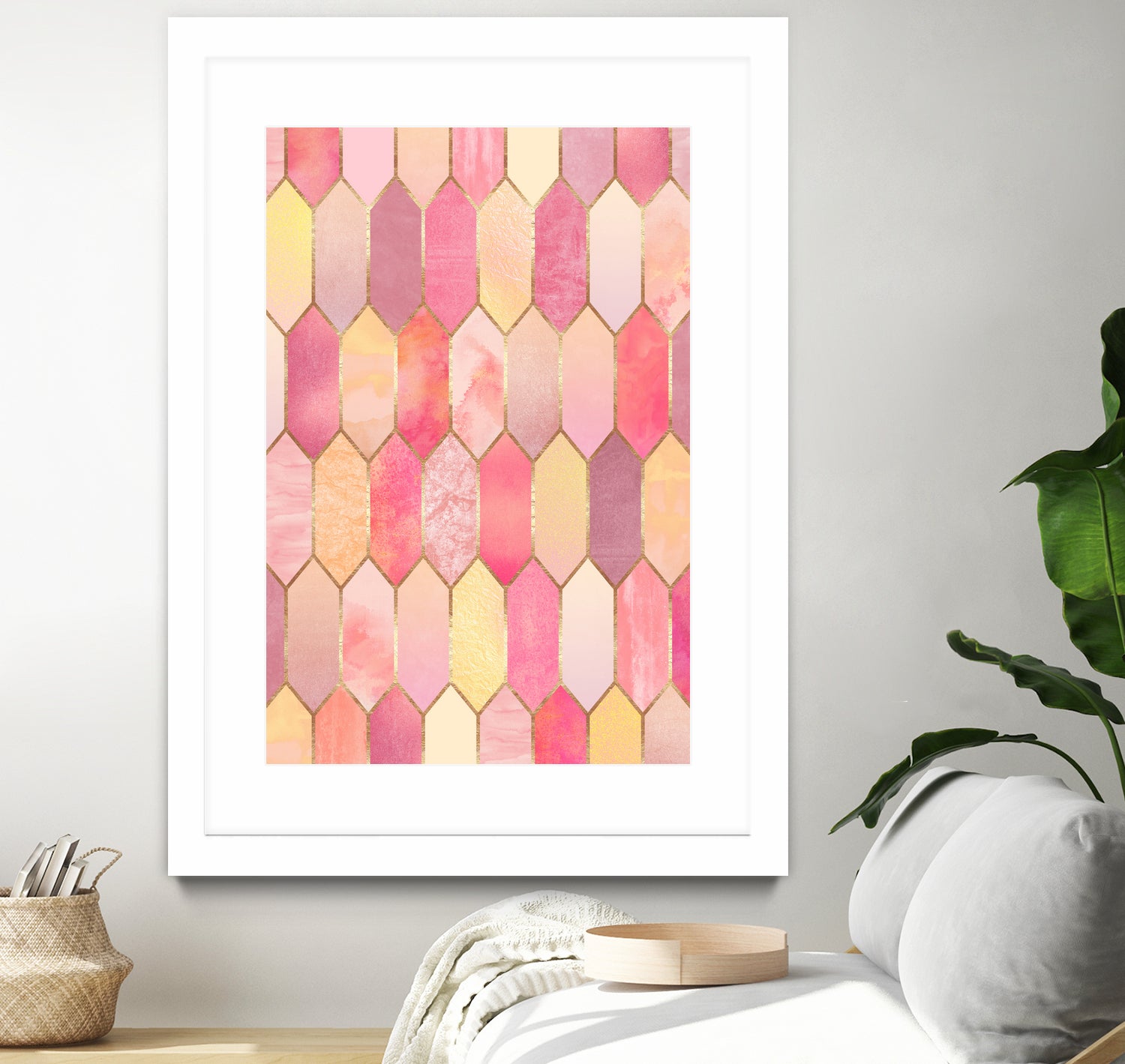 Stained Glass 1 by Elisabeth Fredriksson on GIANT ART - pink digital painting