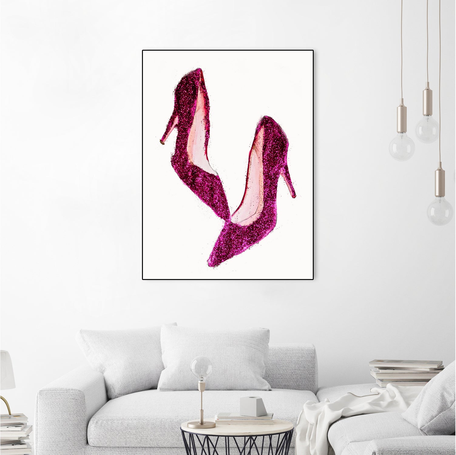 Dancing Shoes by Sara Eshak on GIANT ART - pink photo illustration