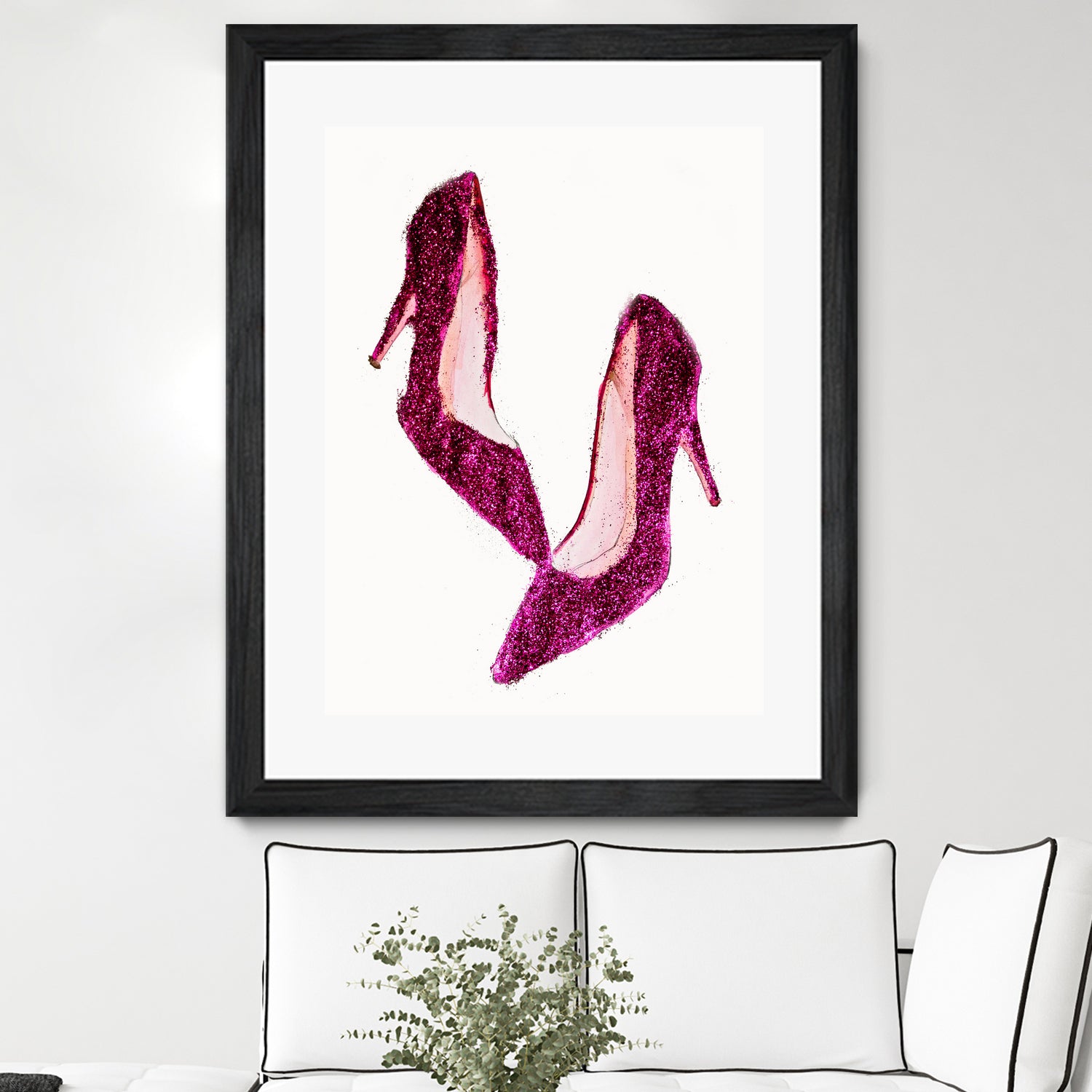 Dancing Shoes by Sara Eshak on GIANT ART - pink photo illustration