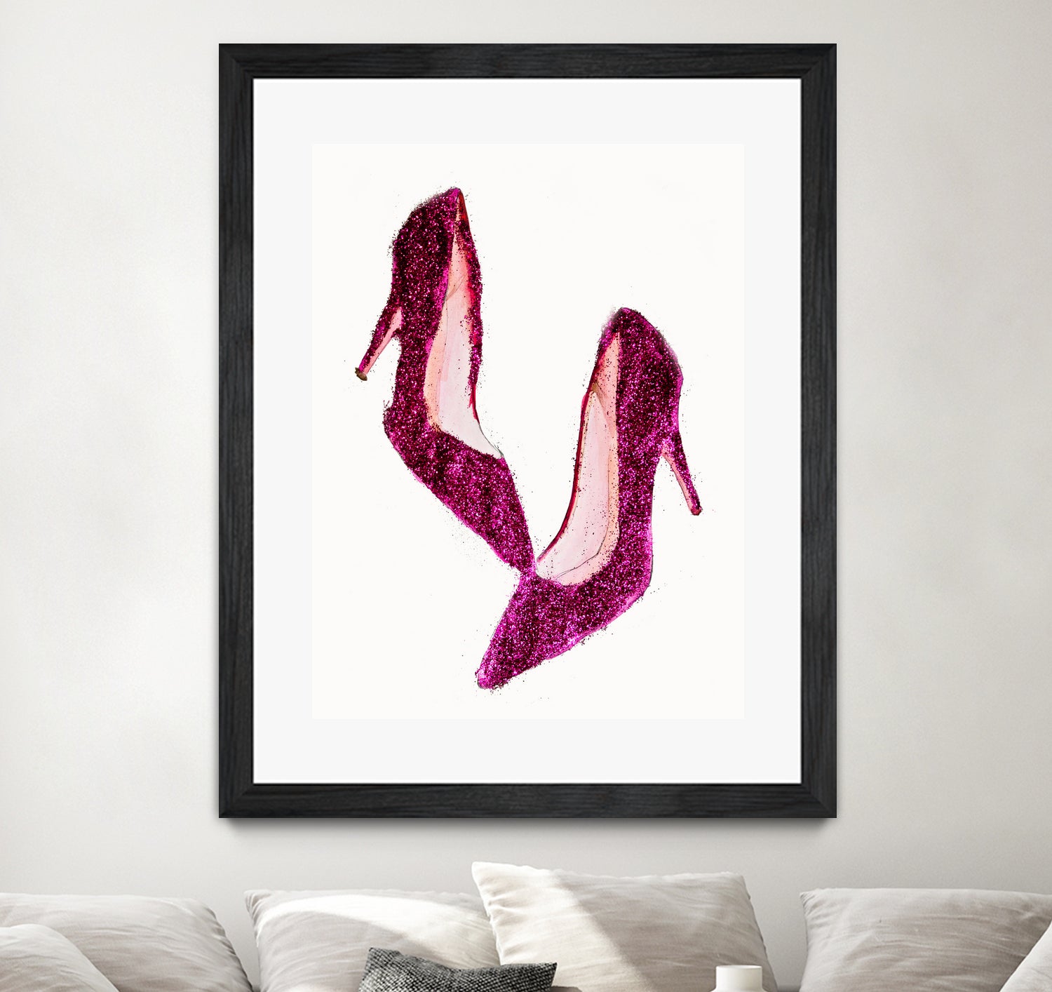 Dancing Shoes by Sara Eshak on GIANT ART - pink photo illustration