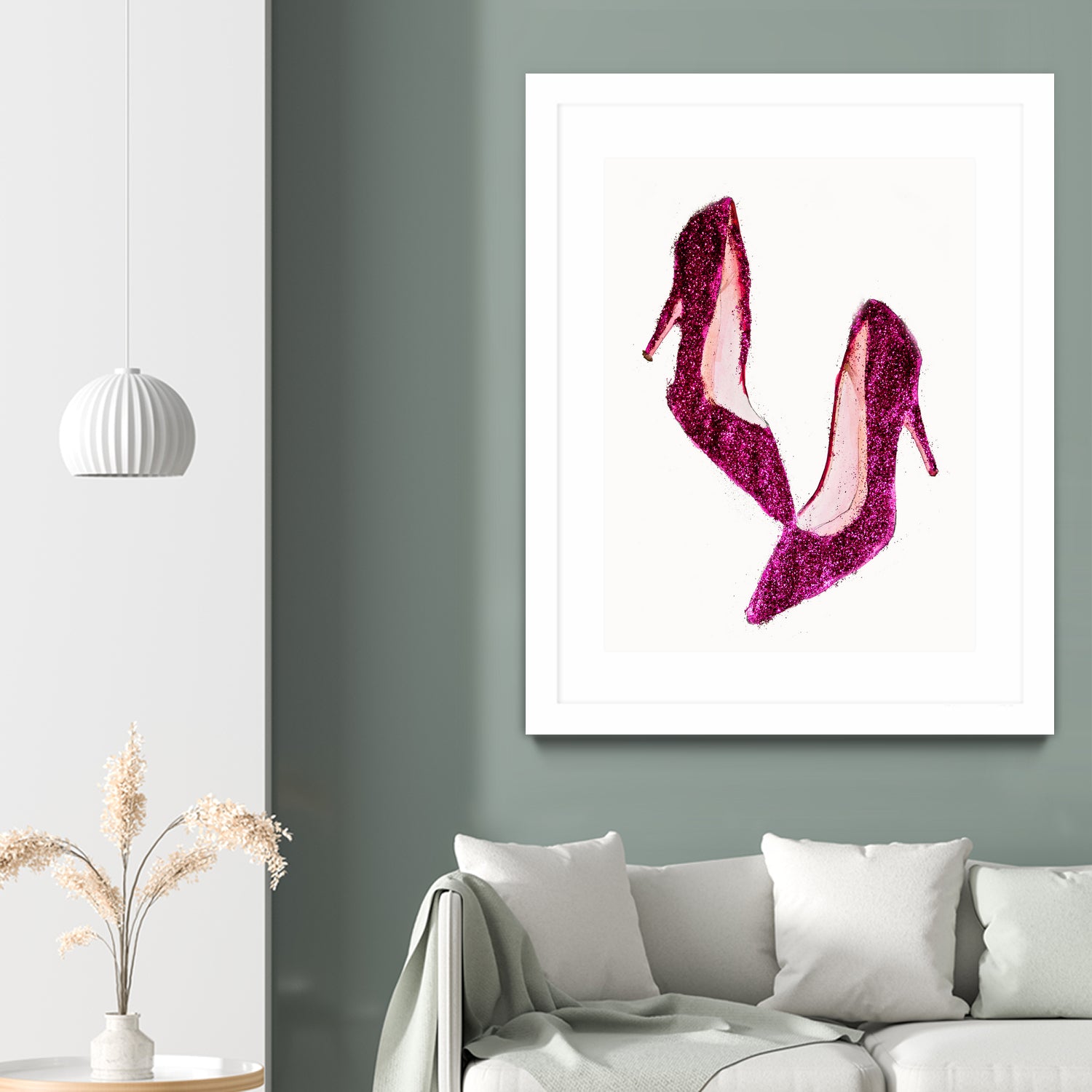 Dancing Shoes by Sara Eshak on GIANT ART - pink photo illustration