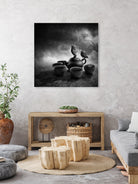 Tea Pot Bird Bath by Sarah DeRemer on GIANT ART - black photo manipulation