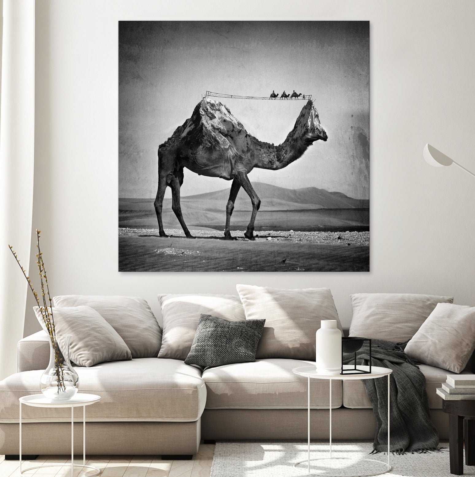 Camel Back by Sarah DeRemer on GIANT ART - gray photo manipulation