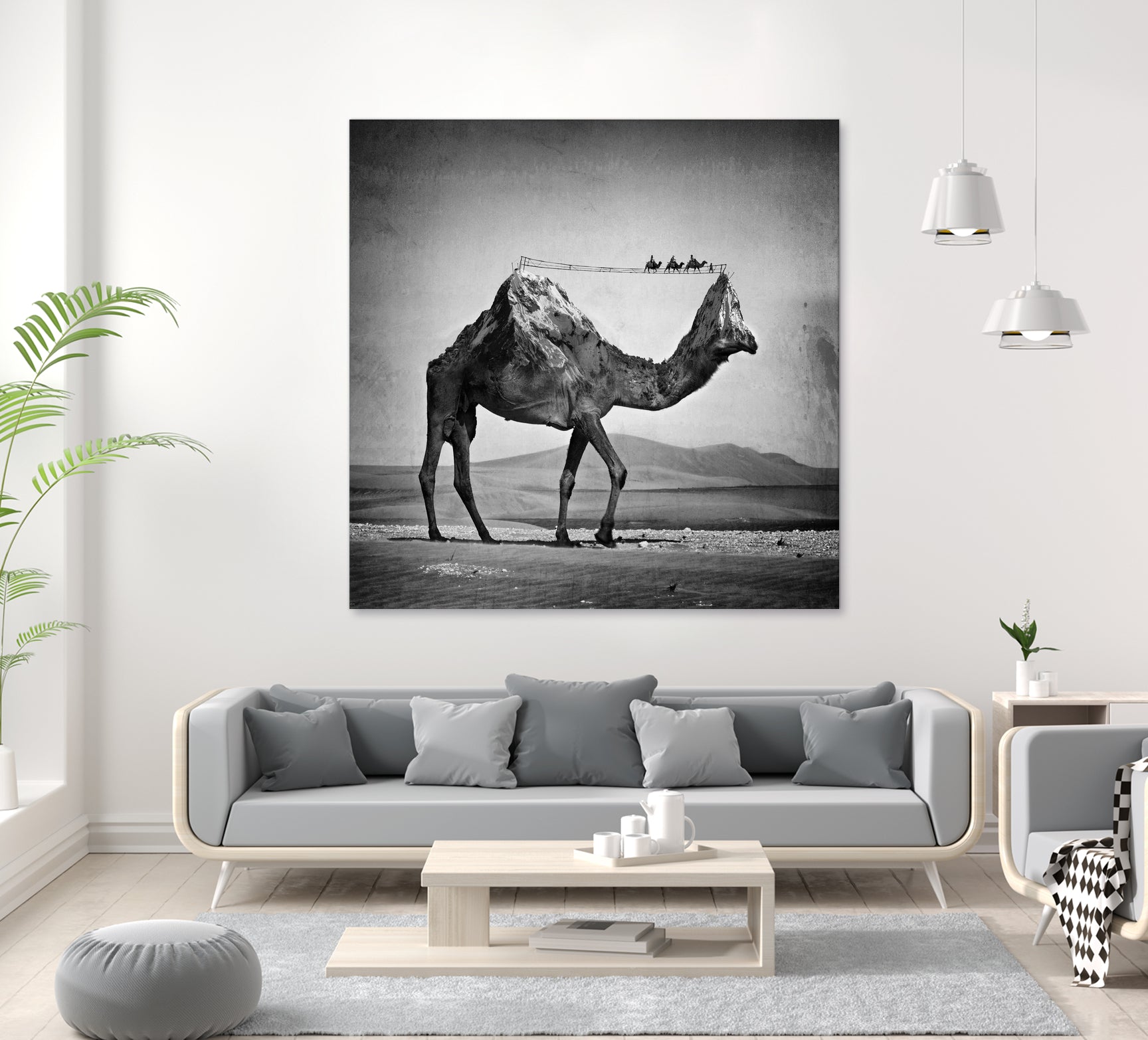 Camel Back by Sarah DeRemer on GIANT ART - gray photo manipulation