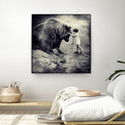 Care Bear by Sarolta Ban on GIANT ART - gray photo manipulation