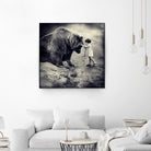 Care Bear by Sarolta Ban on GIANT ART - gray photo manipulation