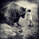 Care Bear by Sarolta Ban on GIANT ART - gray photo manipulation