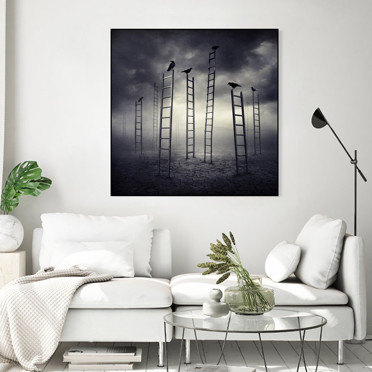 Staircrows by Sarolta Ban on GIANT ART - gray photo manipulation