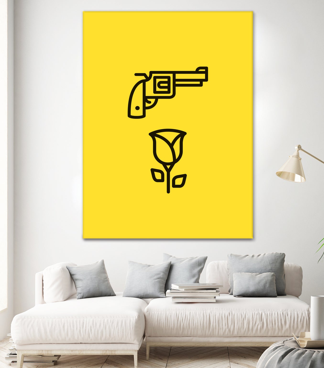 Guns N' Roses by Jaime Fernandez Peña on GIANT ART - yellow vector illustration