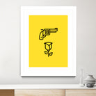 Guns N' Roses by Jaime Fernandez Peña on GIANT ART - yellow vector illustration