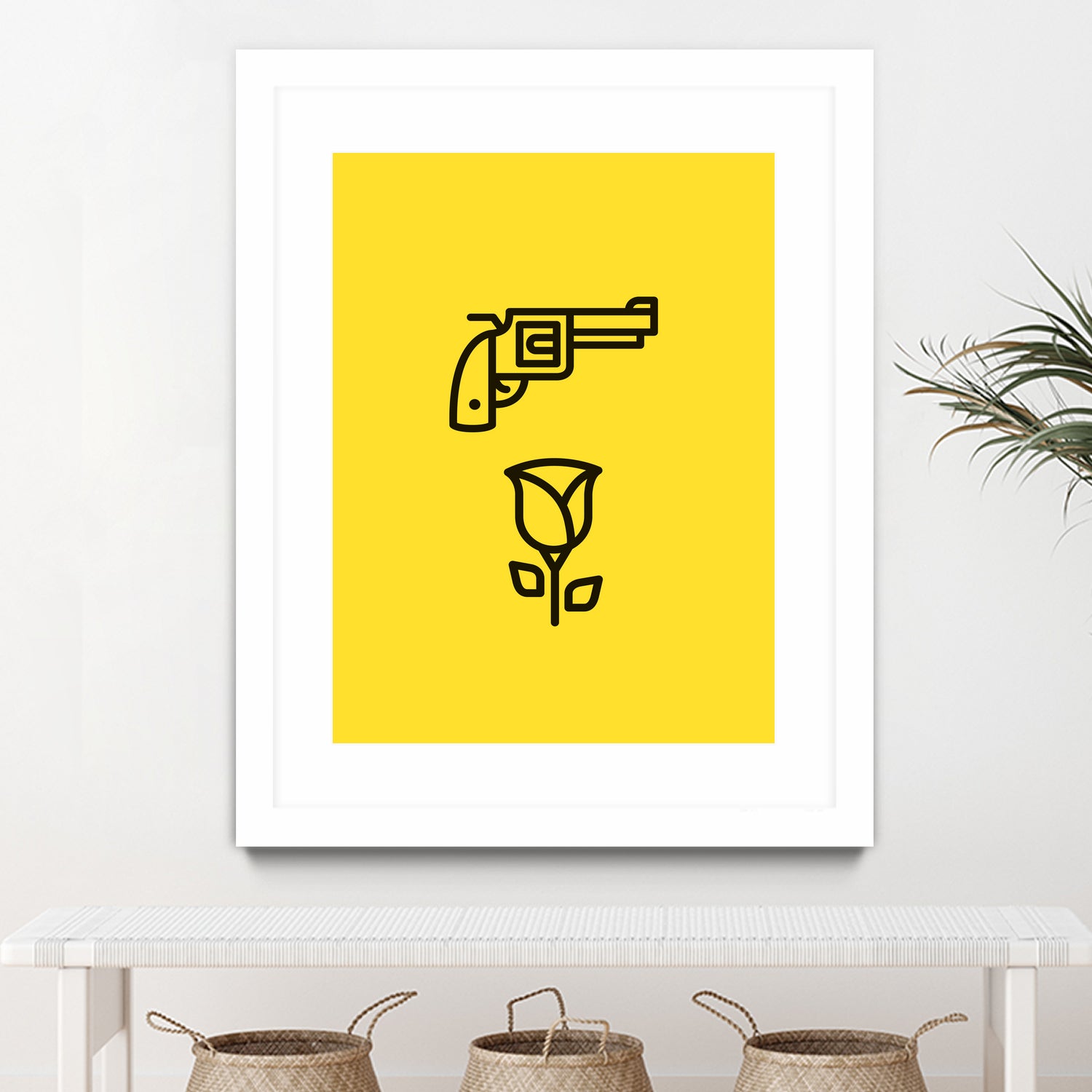 Guns N' Roses by Jaime Fernandez Peña on GIANT ART - yellow vector illustration