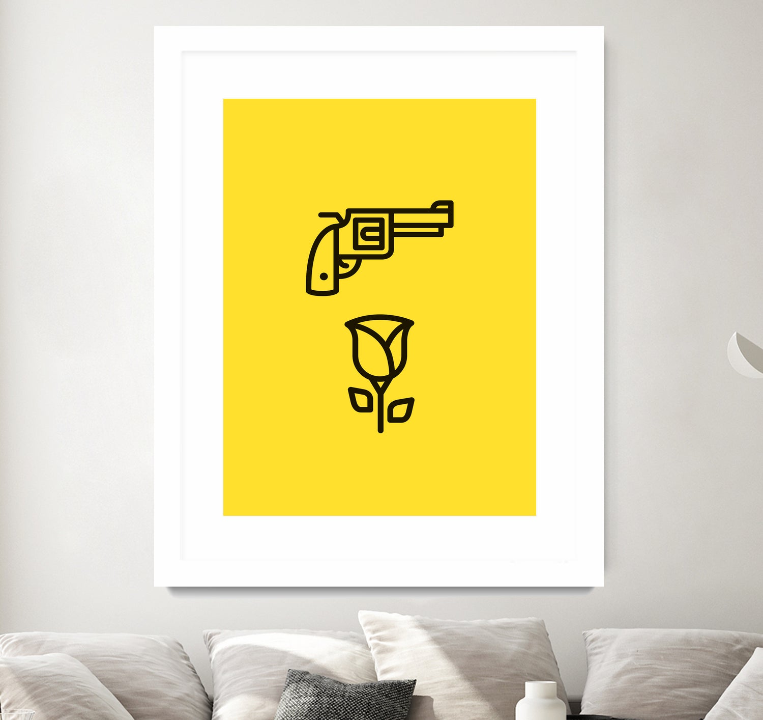 Guns N' Roses by Jaime Fernandez Peña on GIANT ART - yellow vector illustration