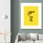 Guns N' Roses by Jaime Fernandez Peña on GIANT ART - yellow vector illustration