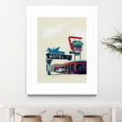 Blue Swallow Motel by Tim Jarosz on GIANT ART - photo illustration