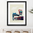 Blue Swallow Motel by Tim Jarosz on GIANT ART - photo illustration