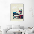 Blue Swallow Motel by Tim Jarosz on GIANT ART - photo illustration