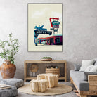 Blue Swallow Motel by Tim Jarosz on GIANT ART - photo illustration