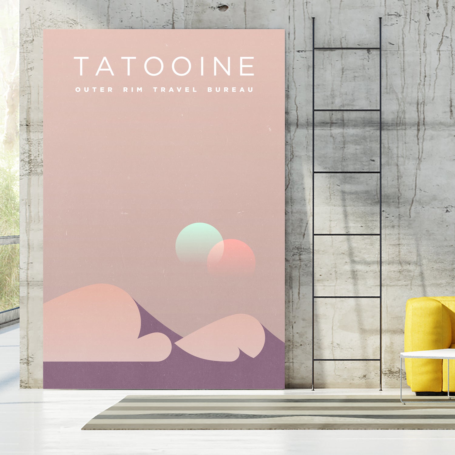 Outer Rim Travel Bureau: Tatooine by Michael Mateyko on GIANT ART - typography