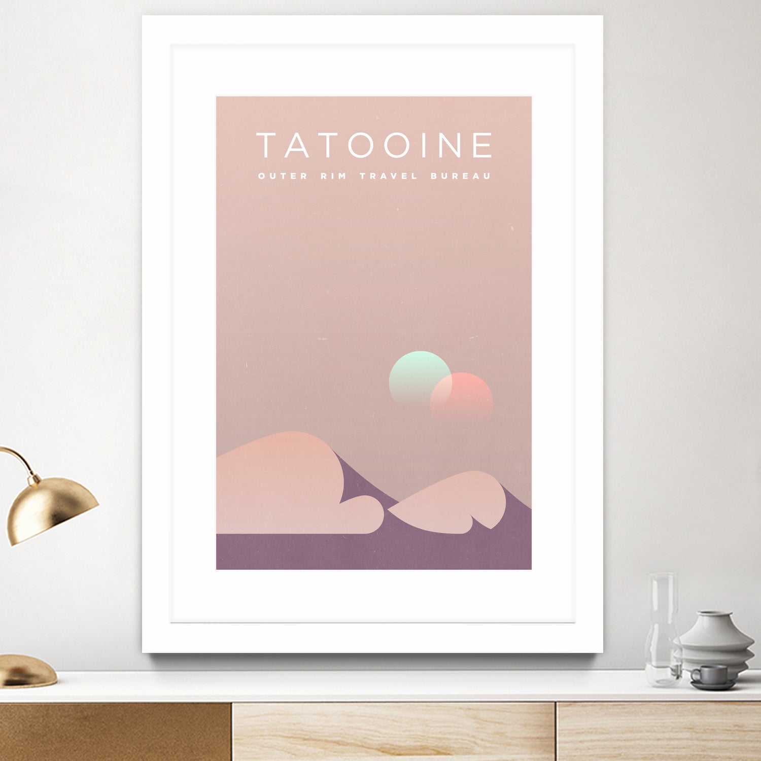 Outer Rim Travel Bureau: Tatooine by Michael Mateyko on GIANT ART - typography