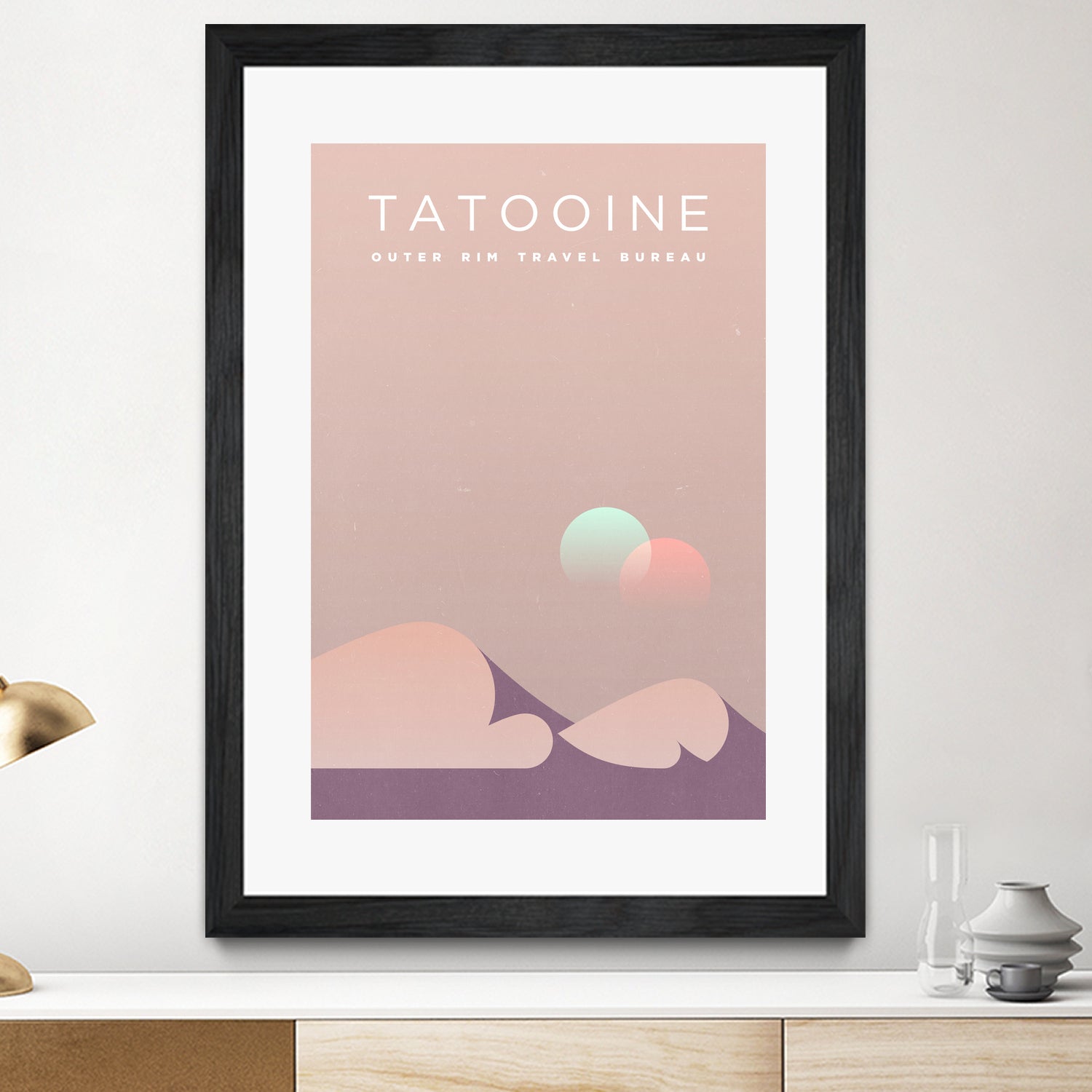 Outer Rim Travel Bureau: Tatooine by Michael Mateyko on GIANT ART - typography