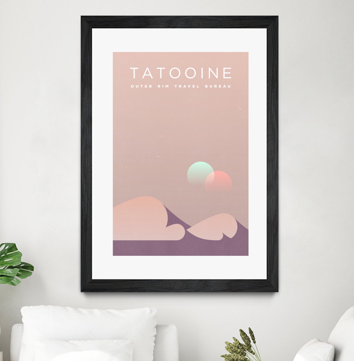 Outer Rim Travel Bureau: Tatooine by Michael Mateyko on GIANT ART - typography