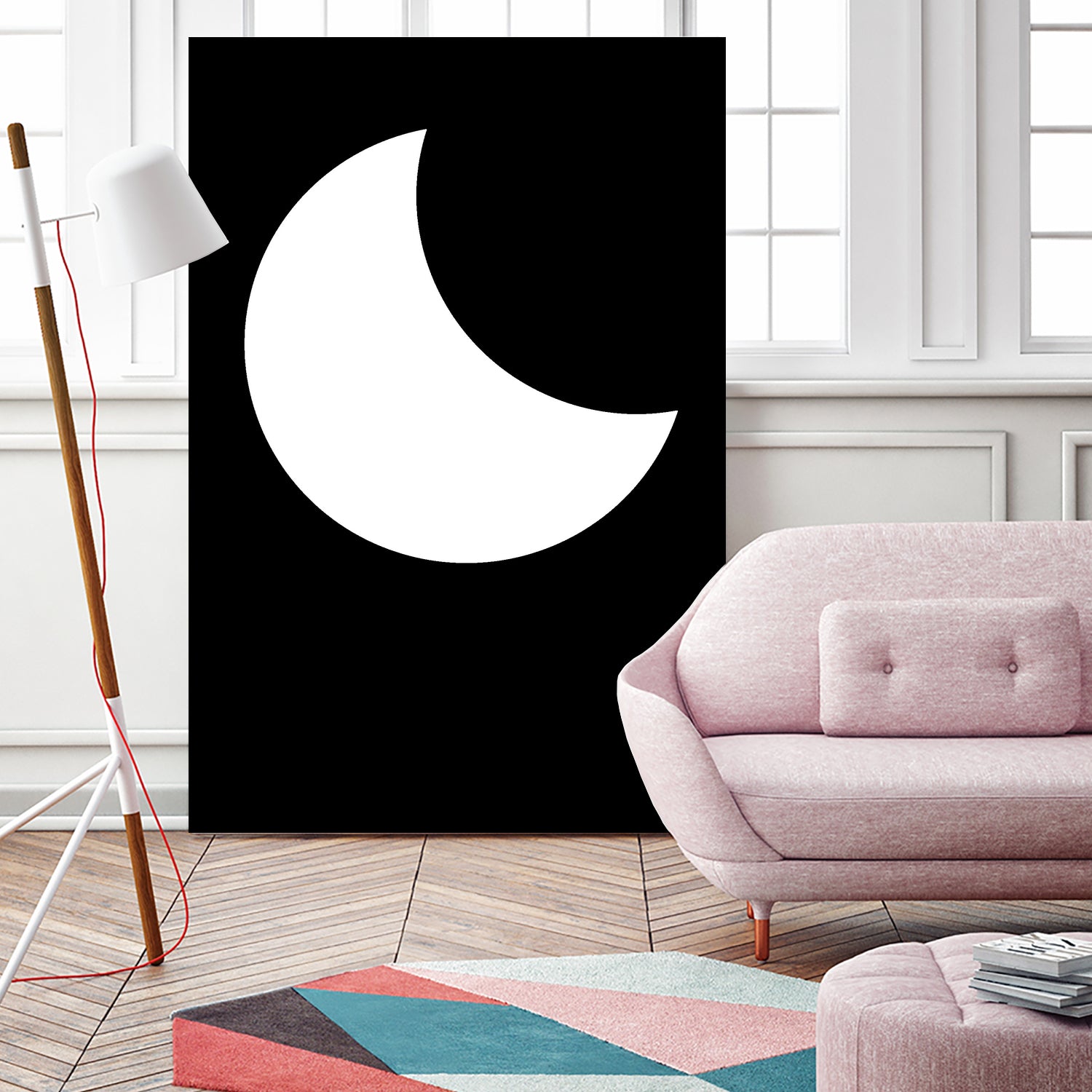 Moon by Nilesh Kulkarni on GIANT ART - white vector illustration