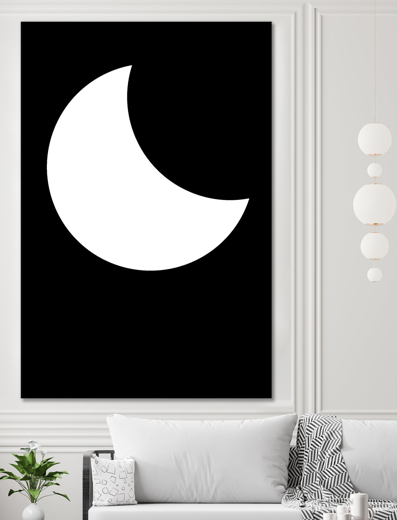 Moon by Nilesh Kulkarni on GIANT ART - white vector illustration