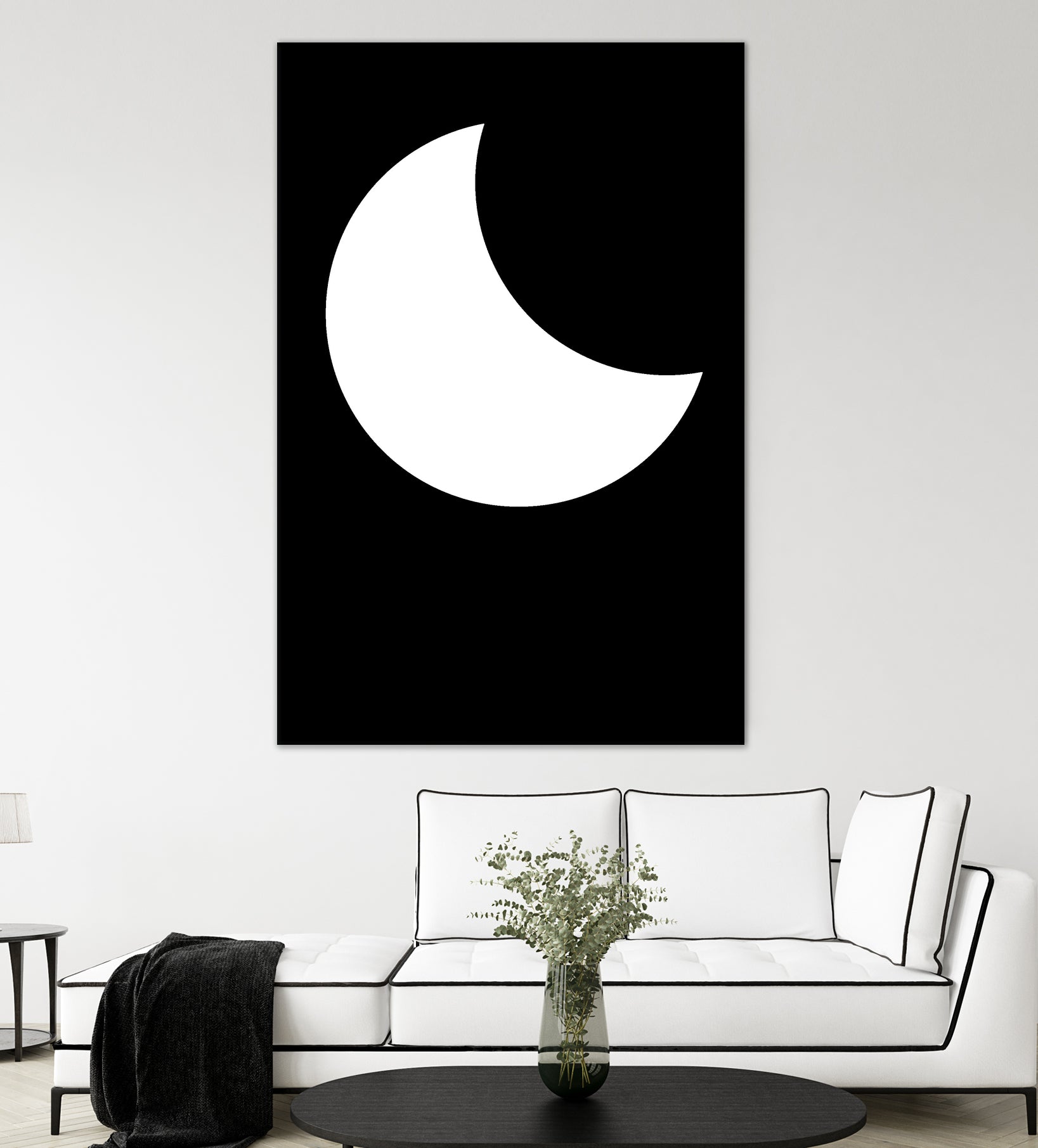 Moon by Nilesh Kulkarni on GIANT ART - white vector illustration