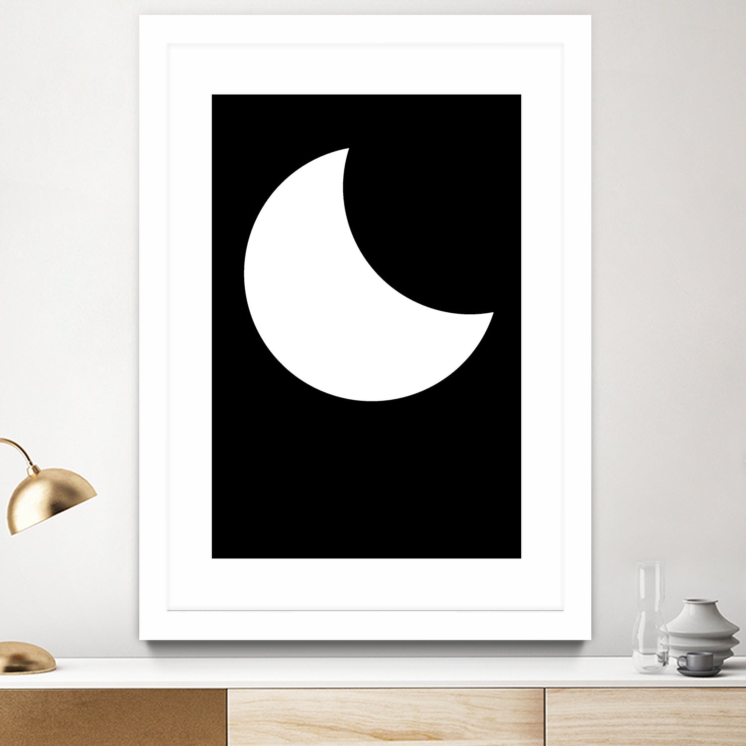 Moon by Nilesh Kulkarni on GIANT ART - white vector illustration