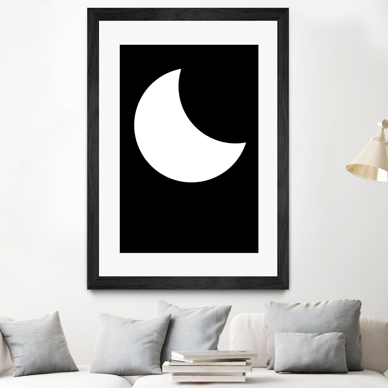 Moon by Nilesh Kulkarni on GIANT ART - white vector illustration