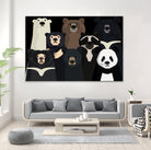 Bears of the world by Rodrigo Esparza-Salas on GIANT ART - white digital drawing