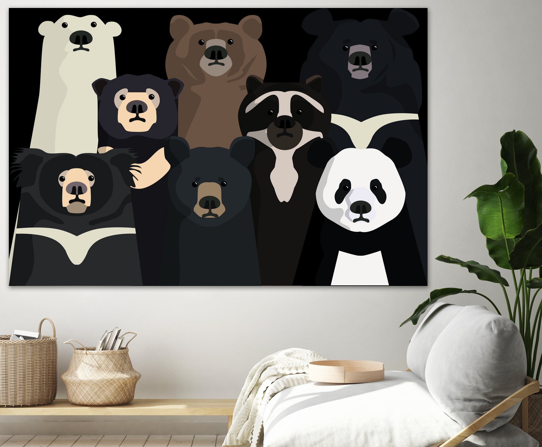 Bears of the world by Rodrigo Esparza-Salas on GIANT ART - white digital drawing