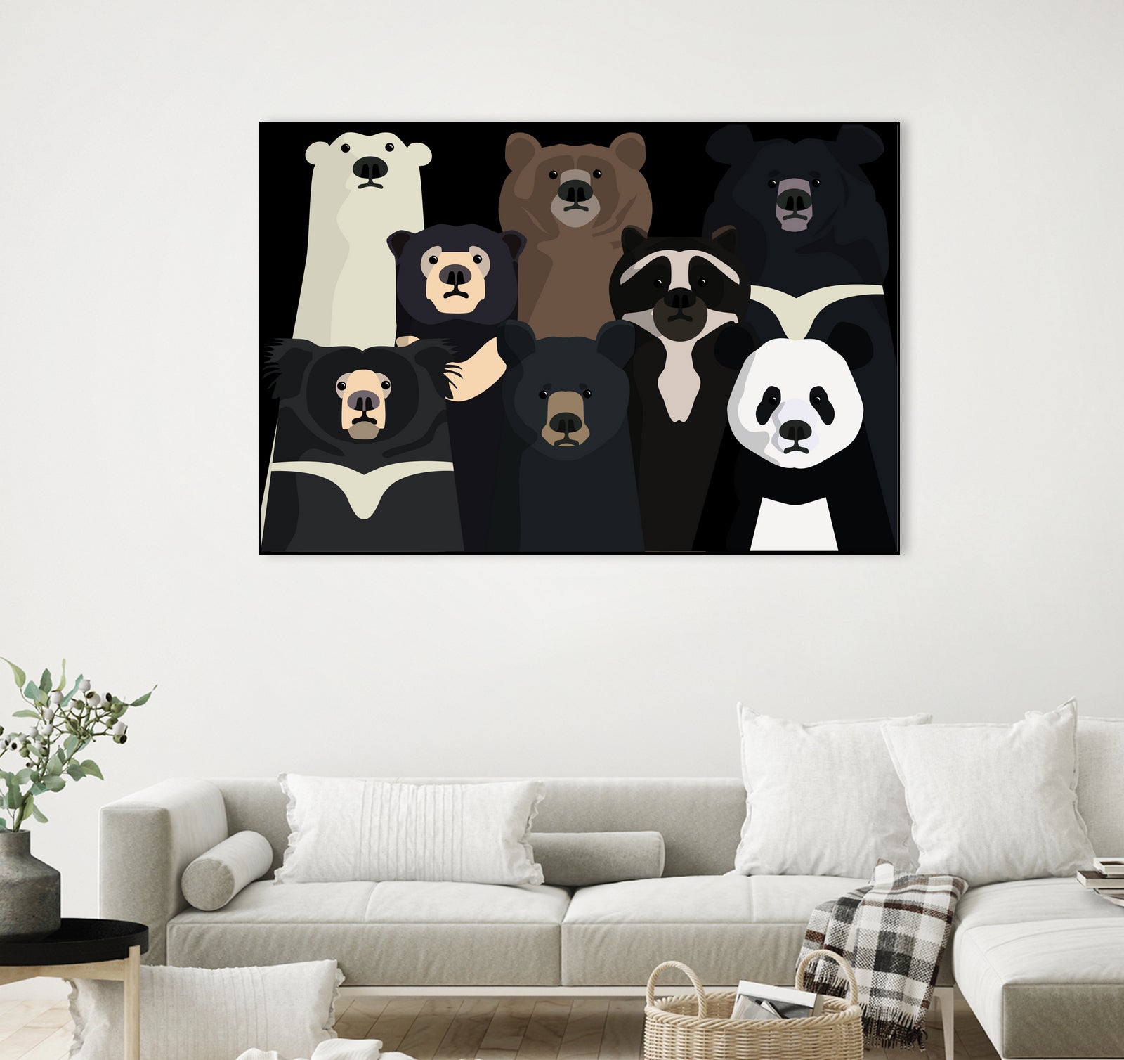 Bears of the world by Rodrigo Esparza-Salas on GIANT ART - white digital drawing