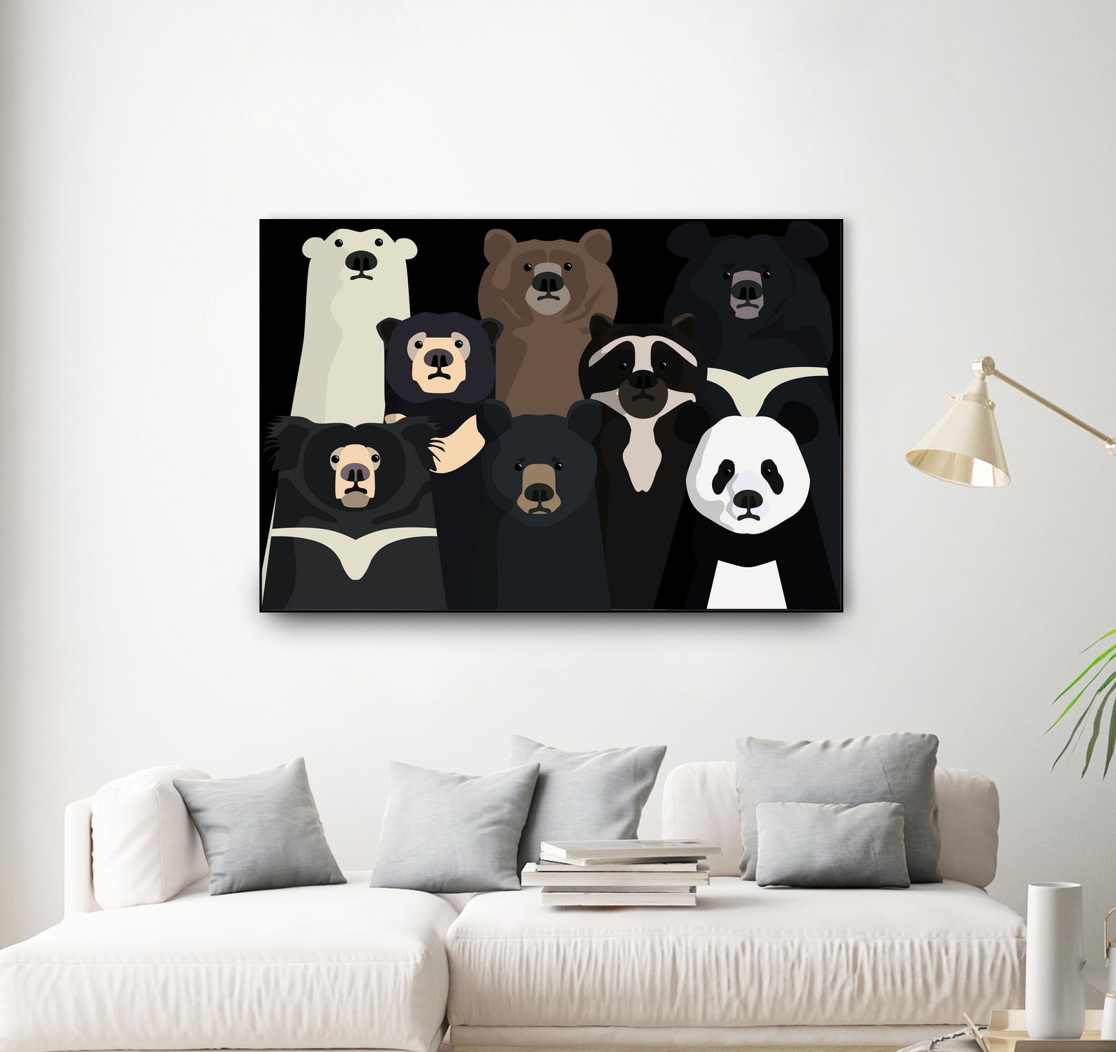 Bears of the world by Rodrigo Esparza-Salas on GIANT ART - white digital drawing